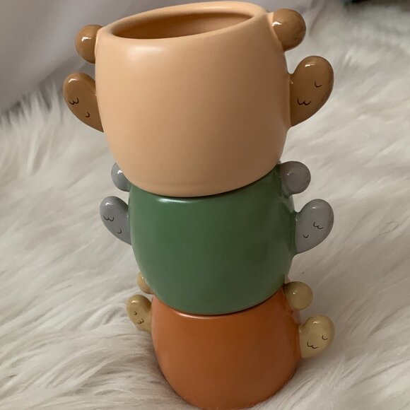 DISNEY x STAR WARS Ewok Stackable Espresso Mugs SET OF 3 - Picture 5 of 5